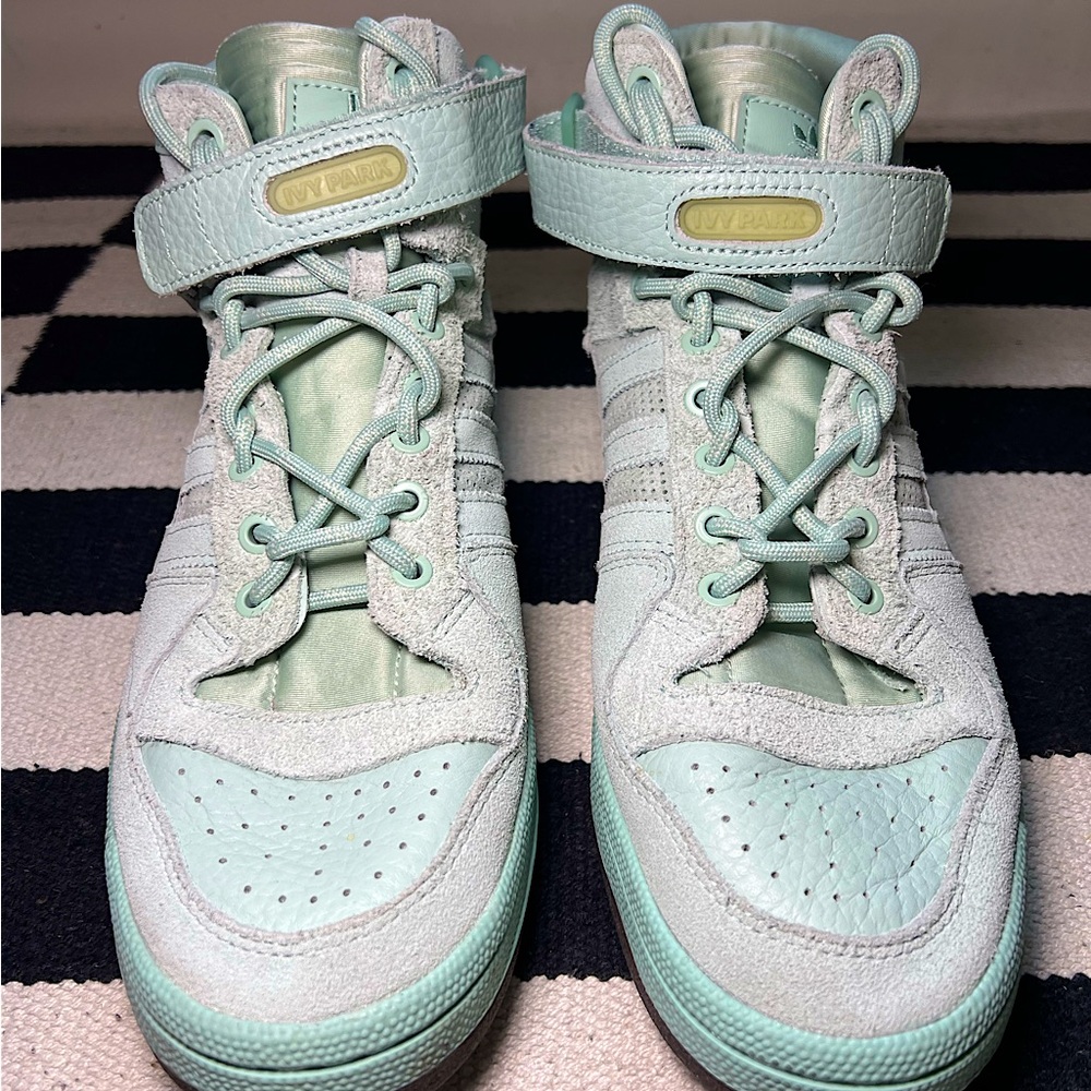 Adidas X Ivy Park Mint Green High-Top Sneakers Men Size 10 (Fits like a 9.5-10)
